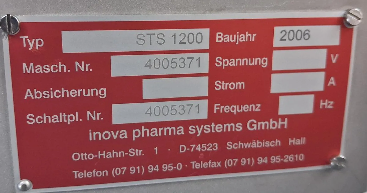 Inova pharma systems STS 1200 Förderanlage - 5