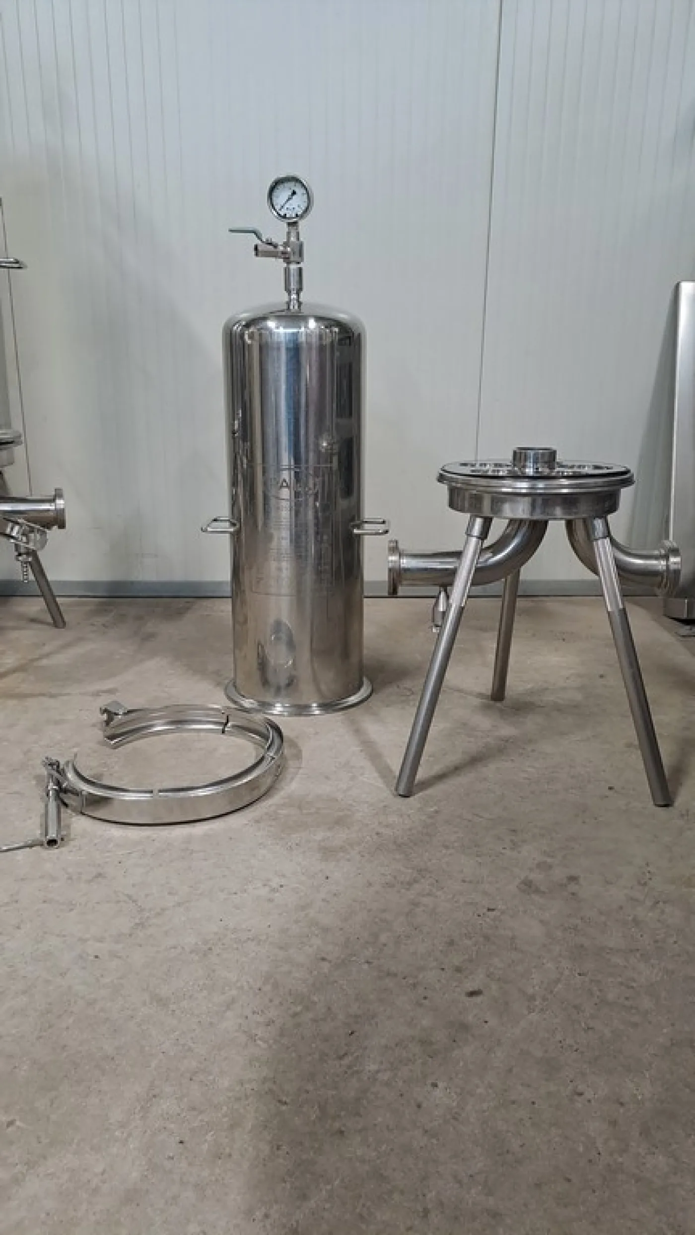 MICROFILTER/HOUSING IN STAILESS STEEL, FIRM PALL, FIVE DOUBLE CARTRIDGES 20” , SECOND HAND MACHINE - 3