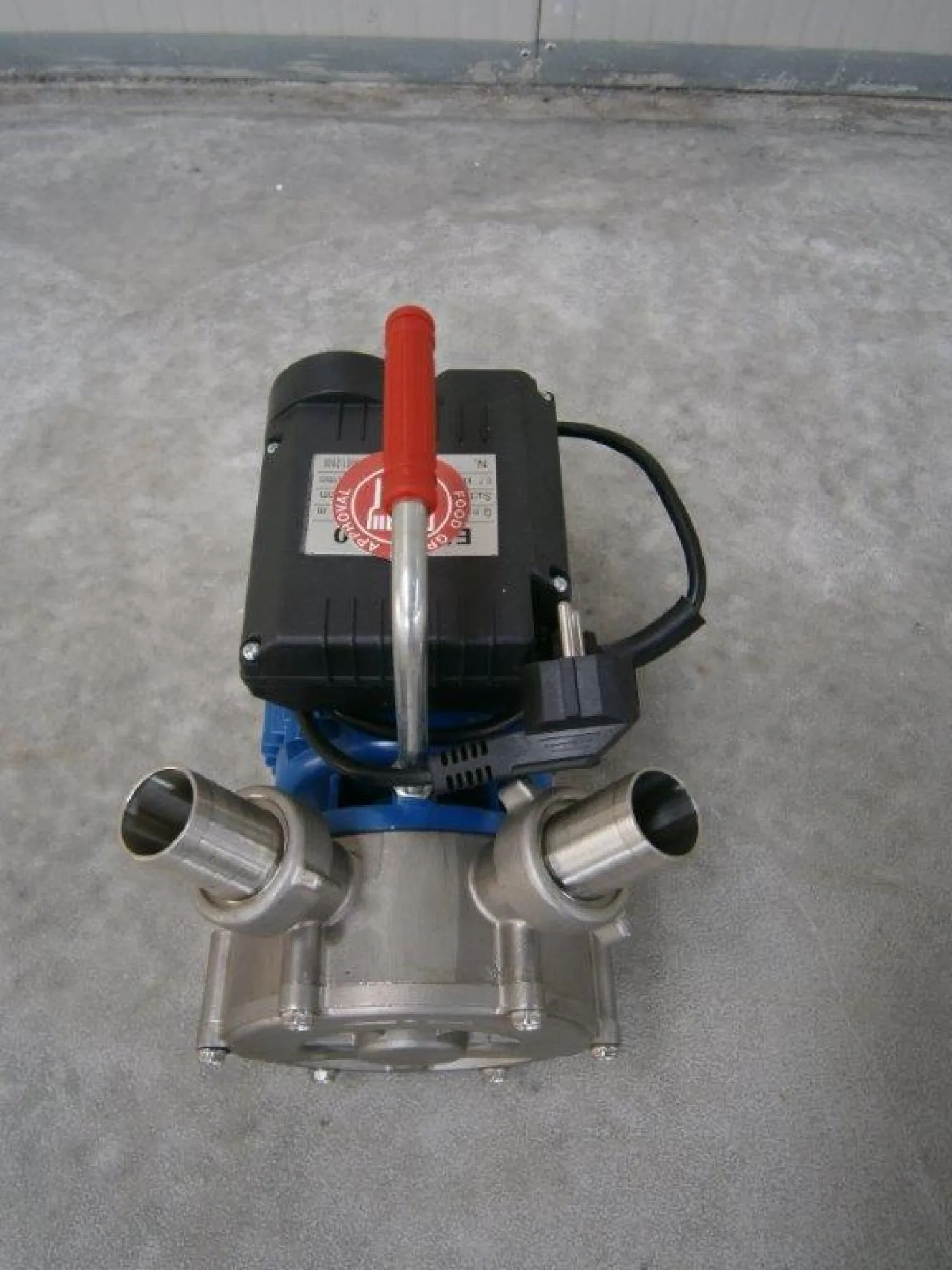 ELECTRIC – PUMP, SELF-PRIMING PUMP MOD. ENOS 30 STAINLESS STEEL BODY PUMP AND IMPELLER, 1 SPEED SINGLE PHASE 220 VOLT, NEW MACHINE - 3