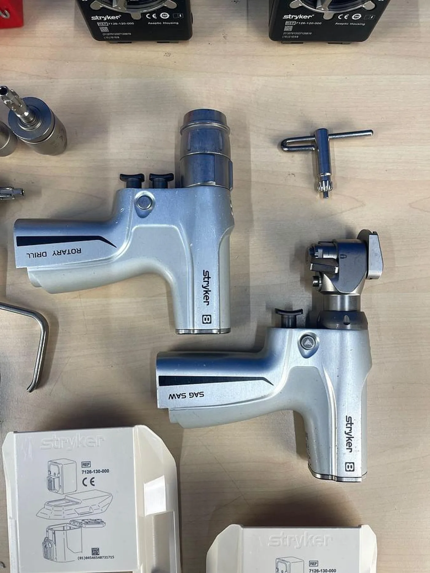 Stryker System 8 Sagittal Saw and Rotary Drill Surgical Instrument System - 6