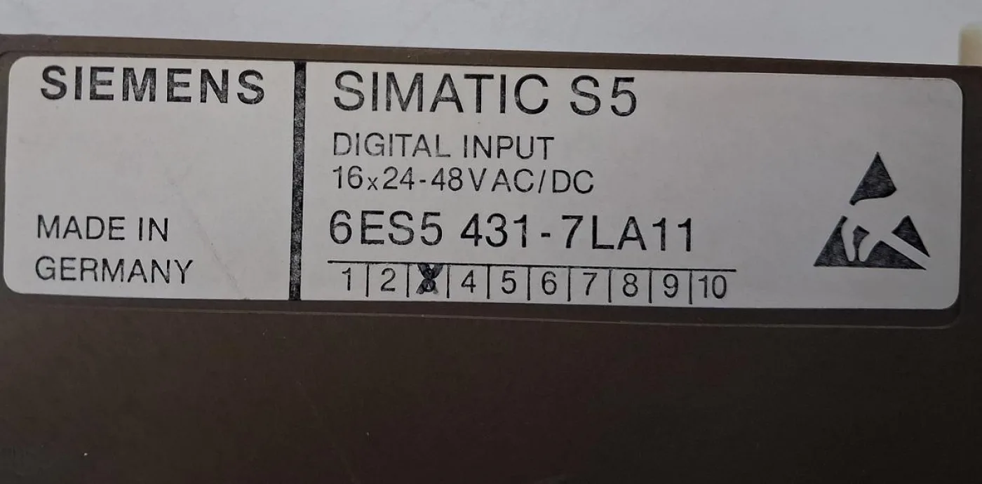 Siemens SIMATIC S5 6ES5 431-7LA11 Digital Input Module - 5
