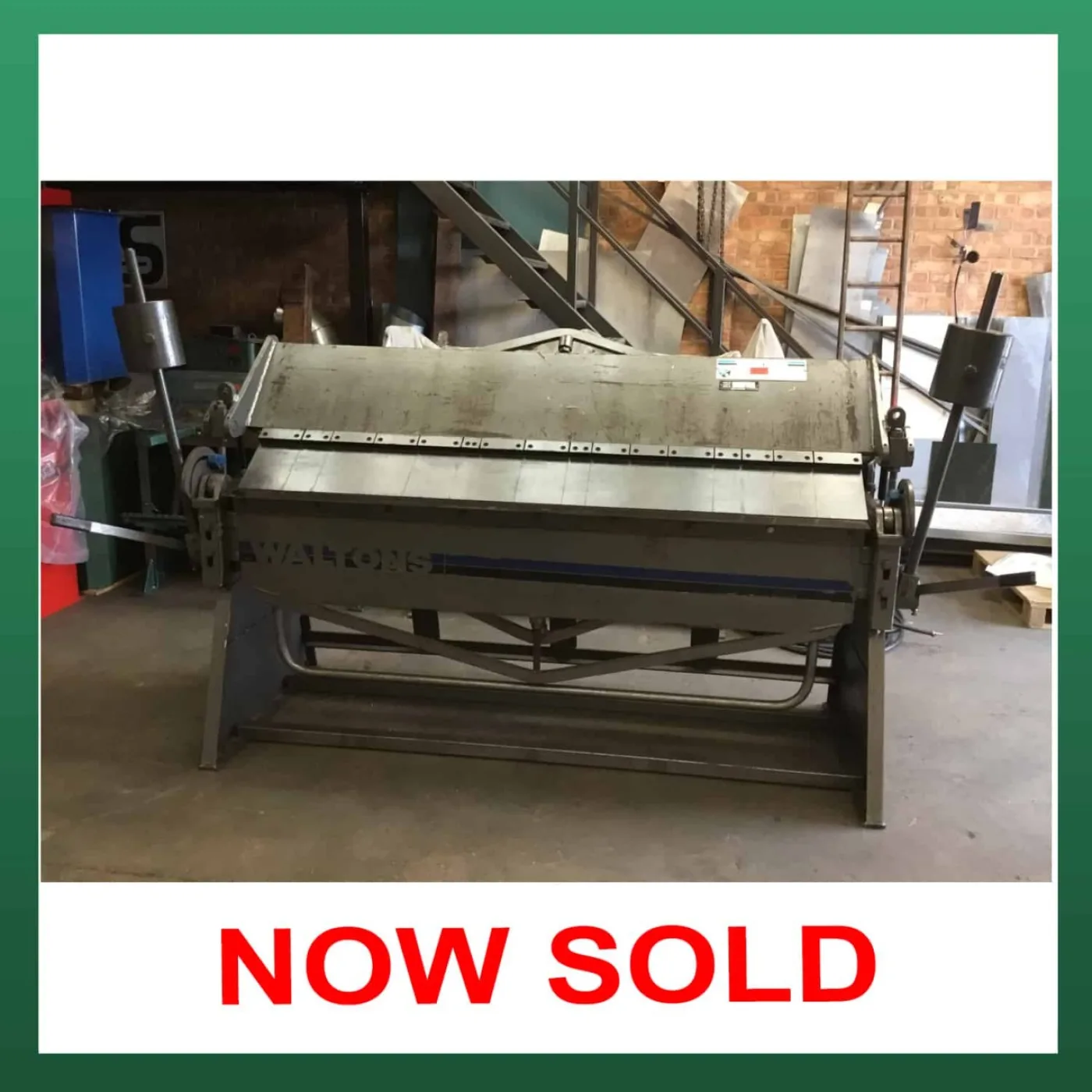 WALTONS Box and Pan Folder 80" - WNS - W. Neal Services Ltd - 1