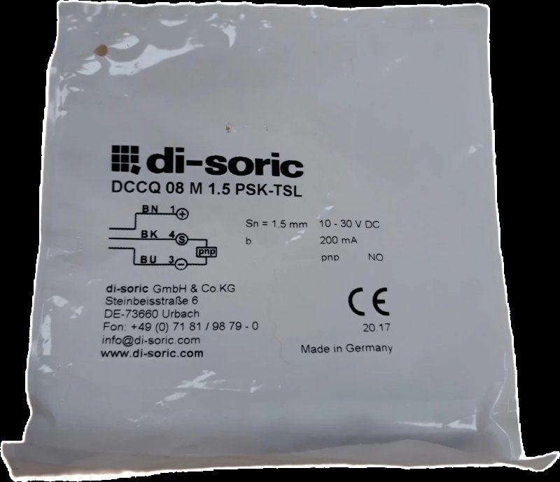 Di-soric DCCQ 08 M 1.5 PSK-TSL Induktiver Näherungssensor INS Standard