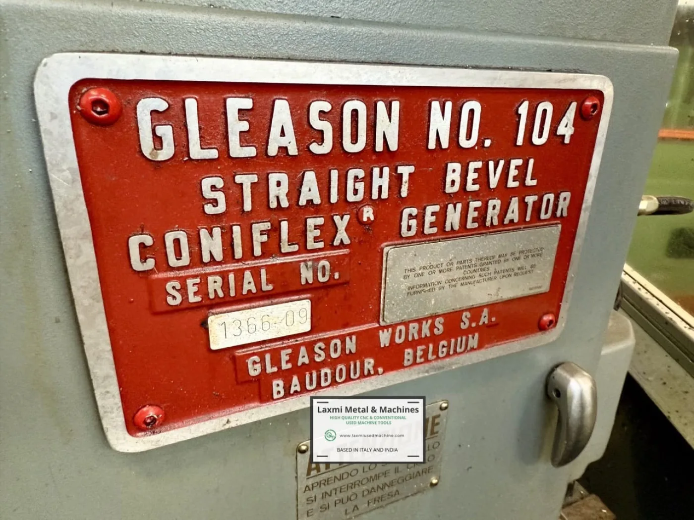 STRAIGHT BEVEL CONIFLEX GEAR GENERATOR, GLEASON - 104 - 2 - Laxmi Metal & Machines, Rohtak - 4