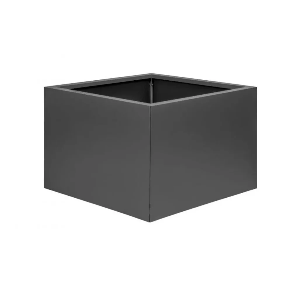 Bloembak Vlak Antraciet - 60 cm hoog