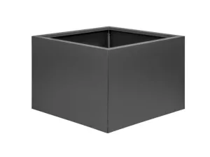 Bloembak Vlak Antraciet - 60 cm hoog