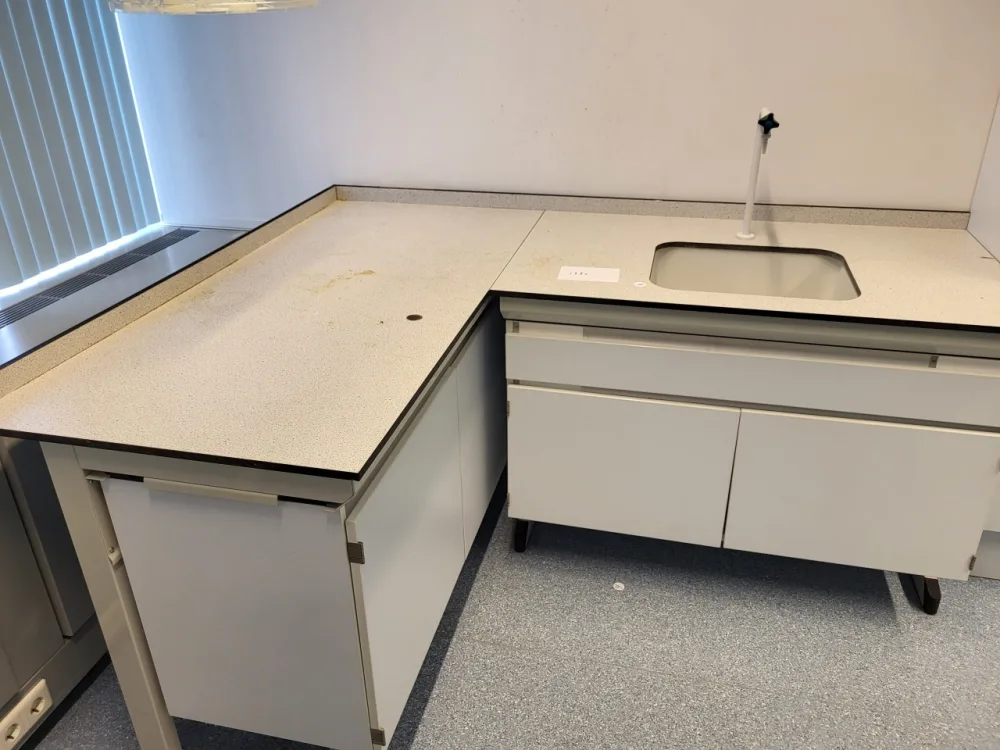 1963 – Used S+B Laboratory wall table (200/75 cm)