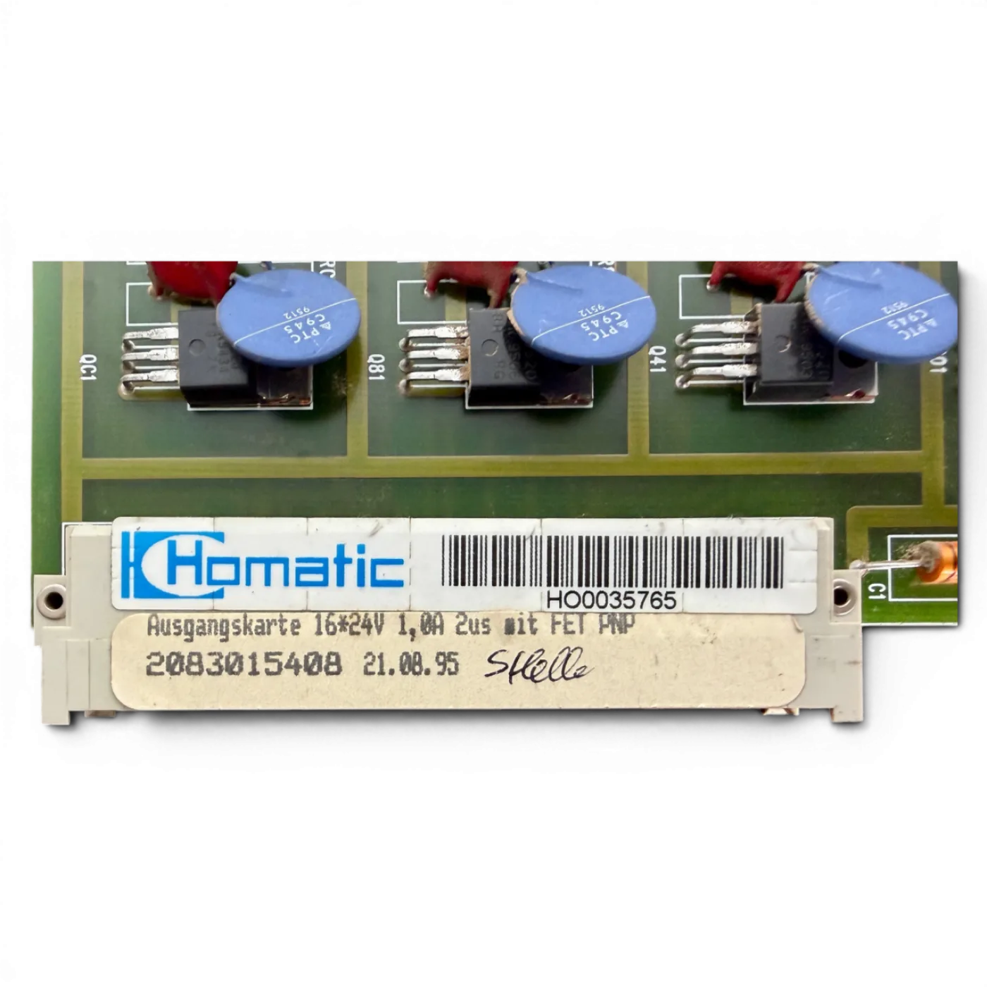 HOMAG Homatic Ausgangskarte 16x24V 1,0A 2us mit FET PNP Art.-Nr. 2083015408 H00035765 - 5