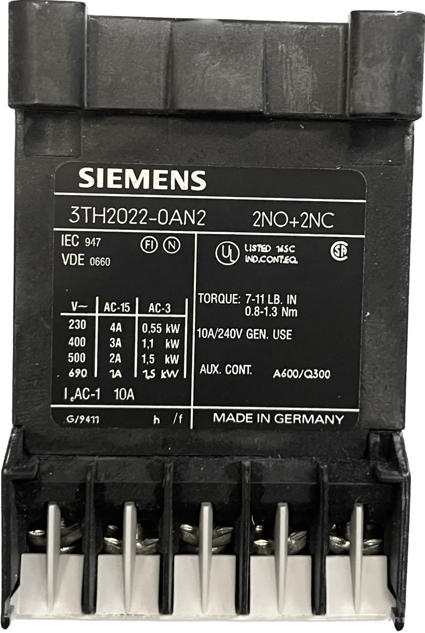Siemens Hilfsschütz 3TH2022-0AN2 - 2