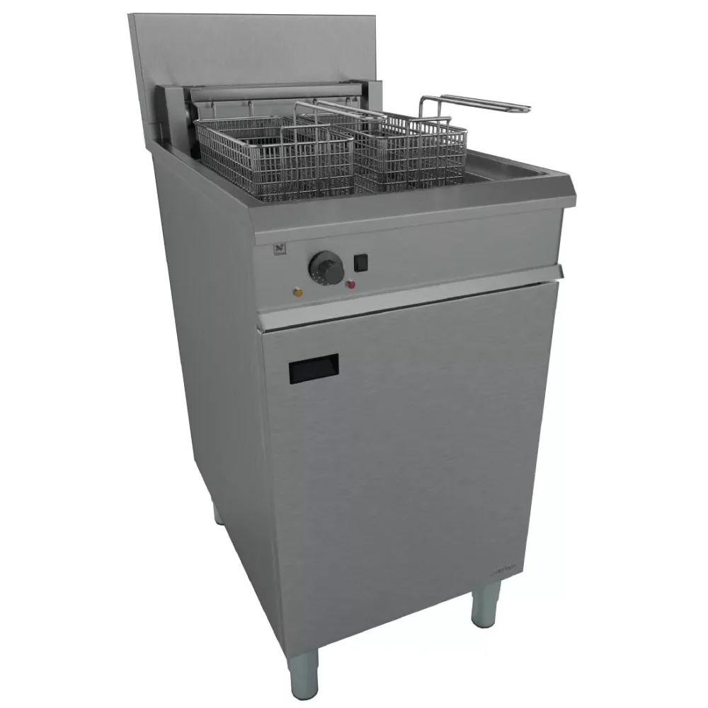 Falcon Chieftain Single Tank Twin Basket Free Standing Electric Fryer E1838 - islandcatering