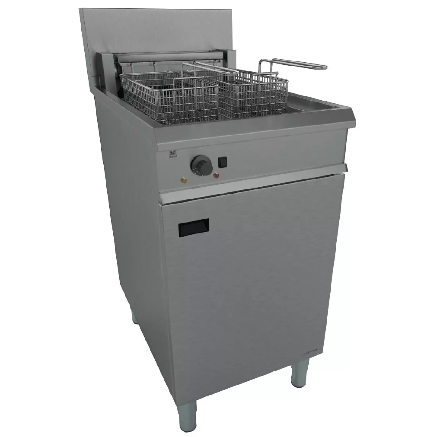 Falcon Chieftain Single Tank Twin Basket Free Standing Electric Fryer E1838 - islandcatering - 1