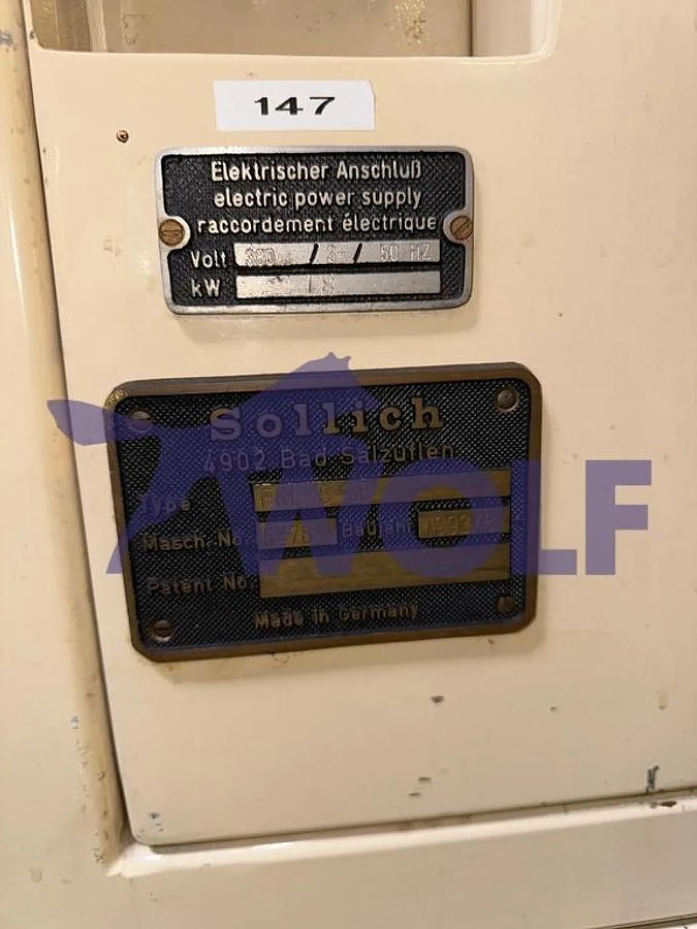 Wasser-Rückkühler SOLLICH - Type FKL-S-36, Baujahr 1993. - 2
