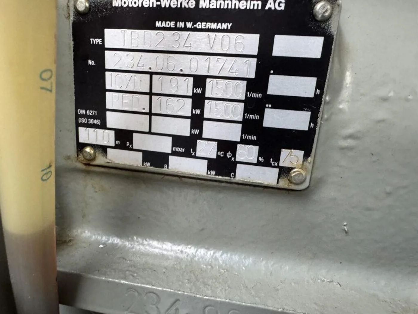 MWM TBD 234-V6 / AEG GEN.SET 165 KVA - 5