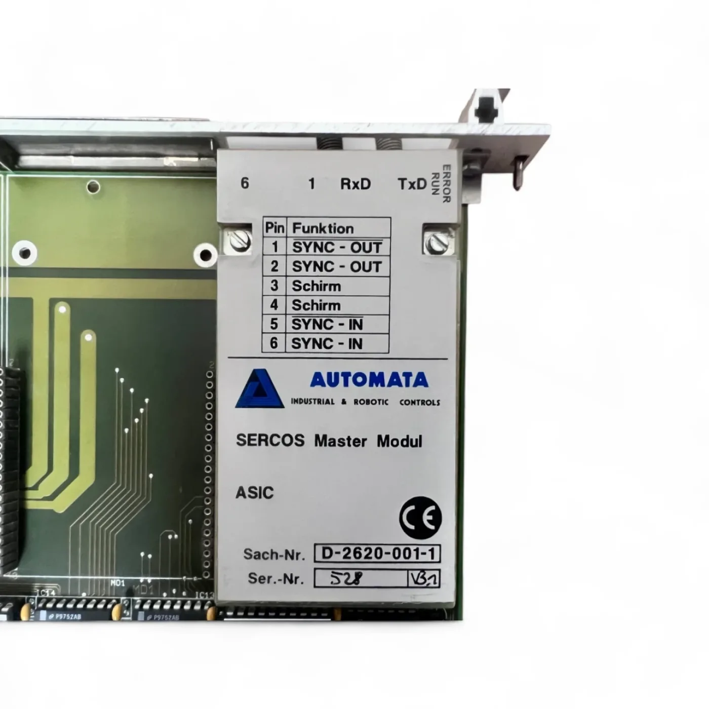 HOMAG Automata Multi EA VME SERCOS Master Modul V21 mit ASIC V31 ohne Zubehör 4086050368 - 6