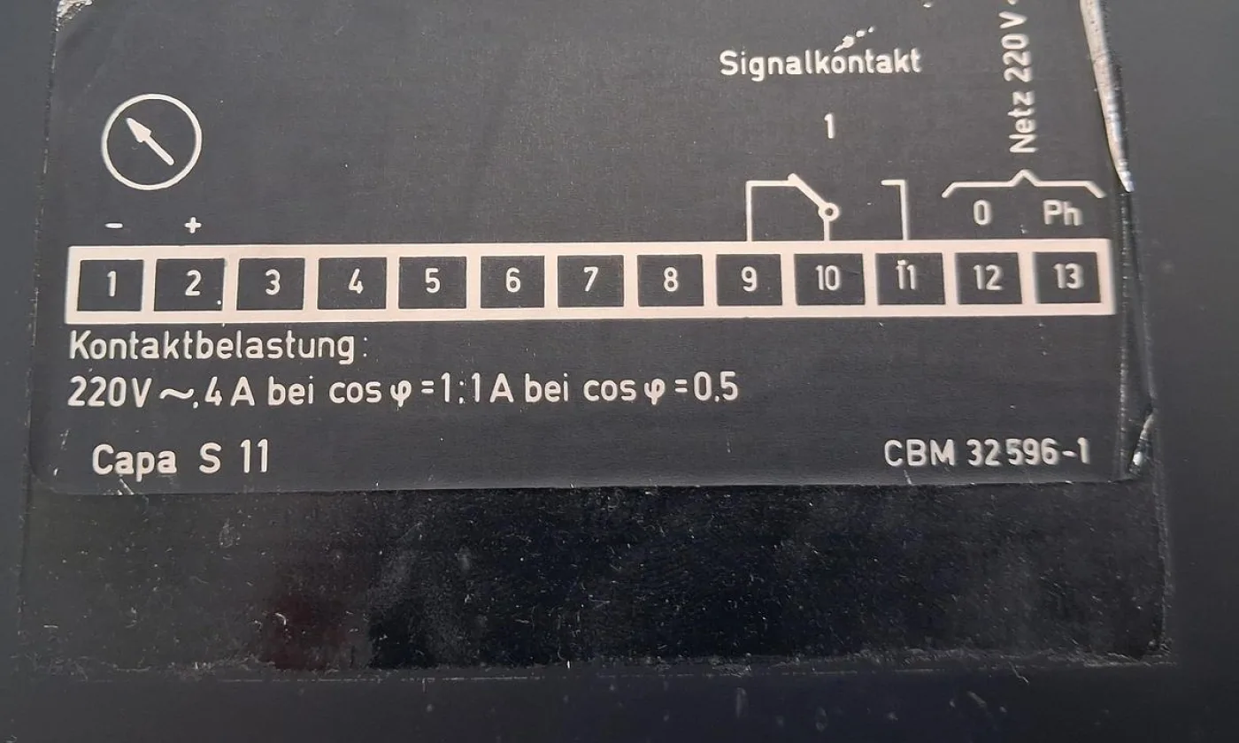 Camille Bauer Drehspulinstrument 4–20 mA 0–5 m³/h mit Grenzkontakten - 4
