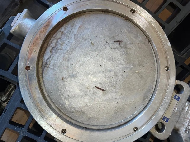 USED HYDRAULIC BUTTERFLY VALVE DN300 STAINLESS STEEL 316
