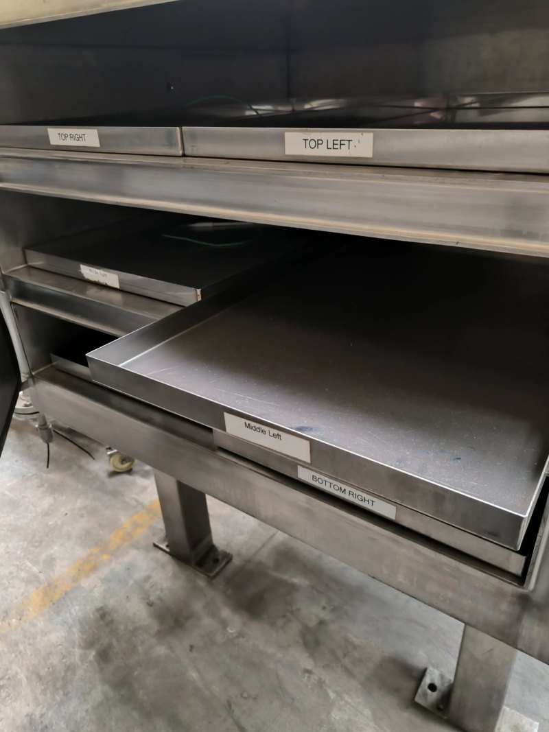 USED STAINLESS STEEL VACUUM TRAY DRYER 3 M2