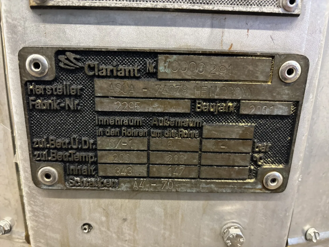 ACSA 340 l - Stainless Steel Reactor - 7