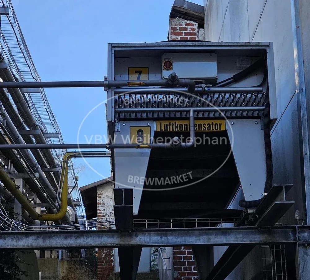 Air-cooled condenser for ammonia