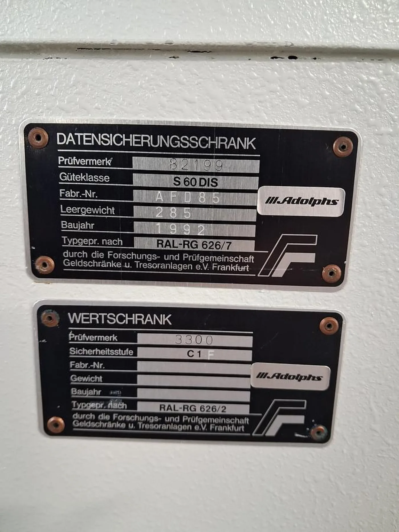 Rheinische Wertschutz- & Datenschrank S 60 DIS von M. Rohrhuber - 3