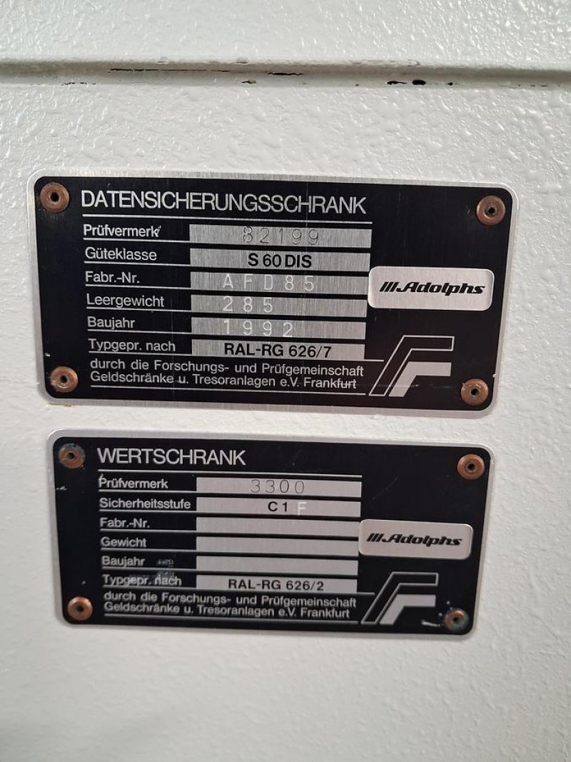 Rheinische Wertschutz- & Datenschrank S 60 DIS von M. Rohrhuber