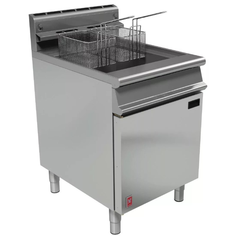 Falcon Dominator Single Tank Twin Basket Free Standing Propane Gas Fryer G3860 - islandcatering