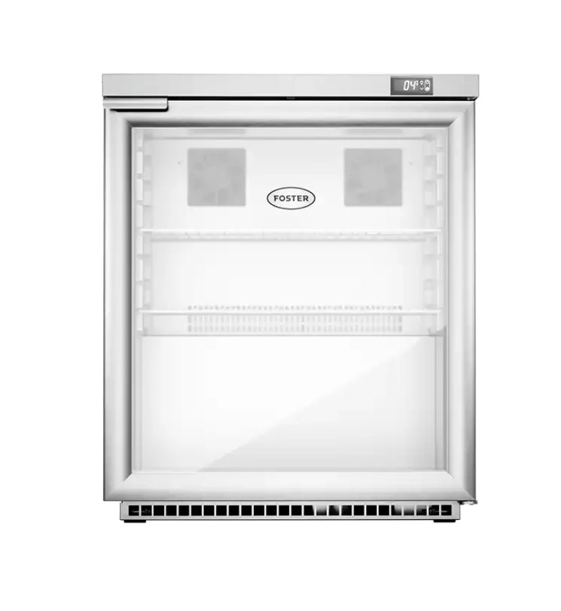 Foster HR200G/13-114 Single Glass Door Undercounter Cabinet Display Refrigerator 200 Litres - islandcatering