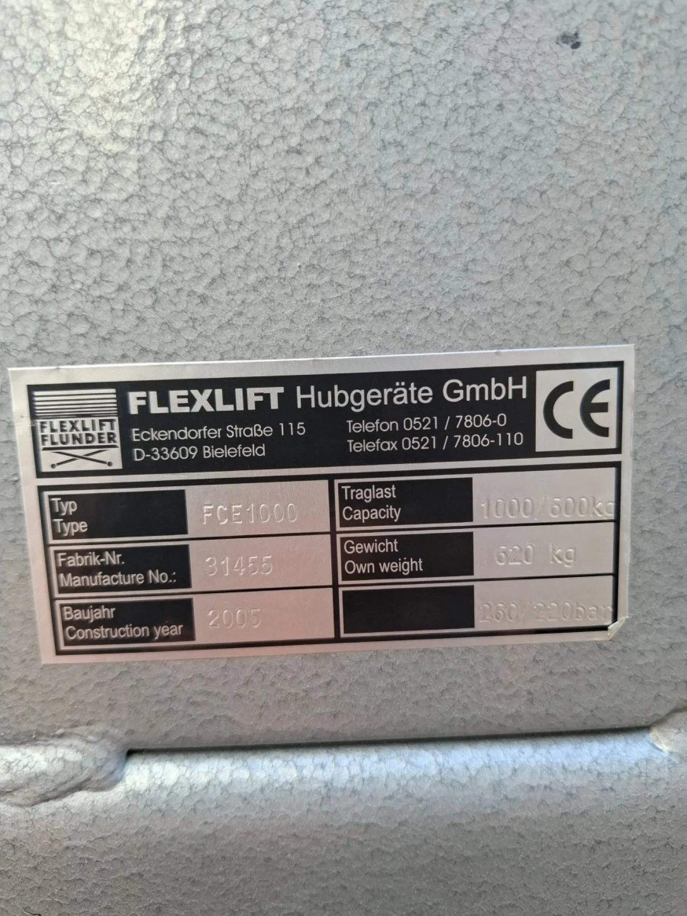 Flexlift FCE1000 Hubtisch mit Neigefunktion - 5