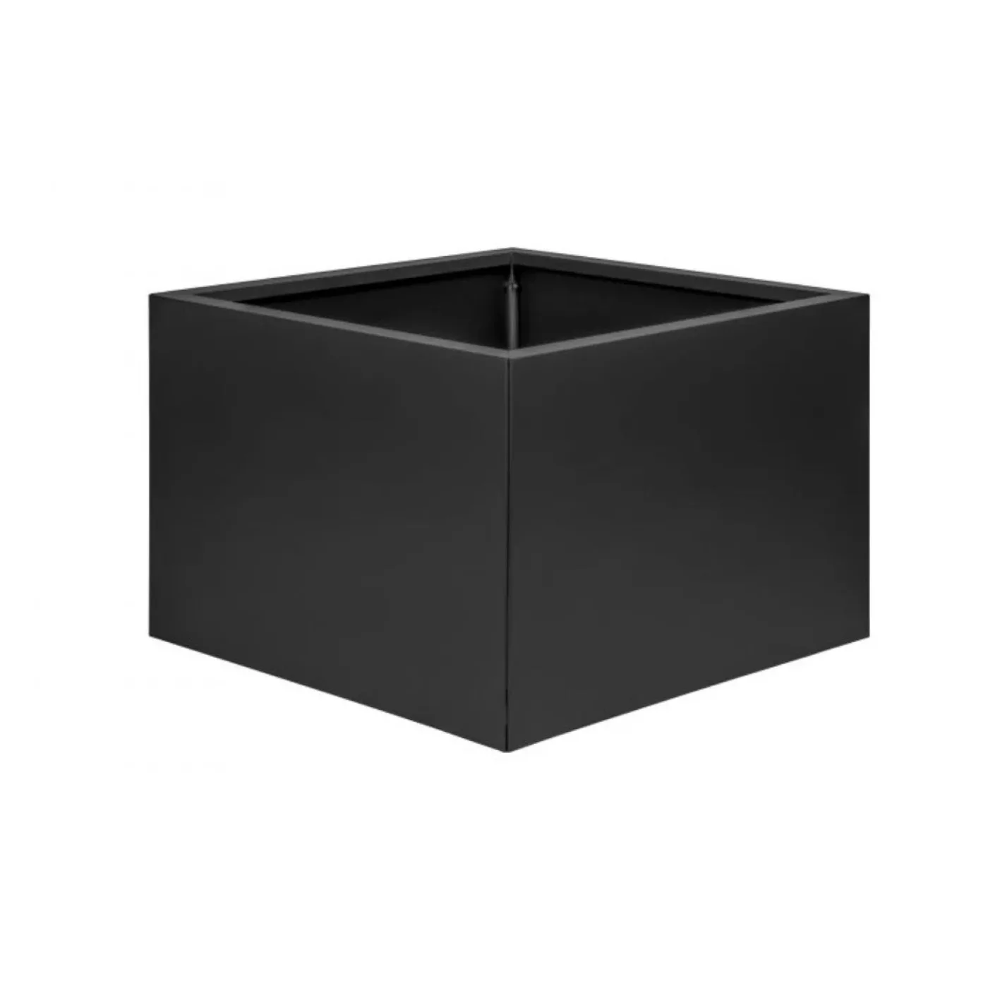 Bloembak Vlak Grafiet Zwart - 60 cm hoog - 1
