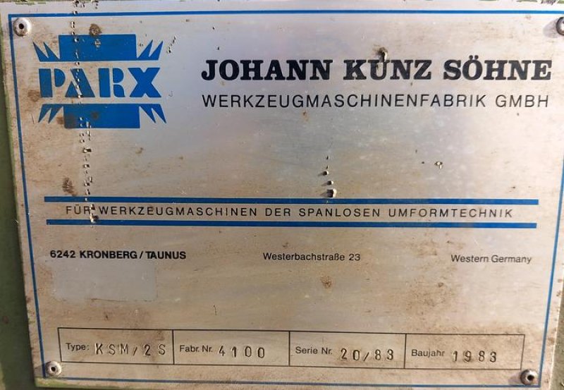 Rebordeadora Johann Kunz Sohne KSM/2s