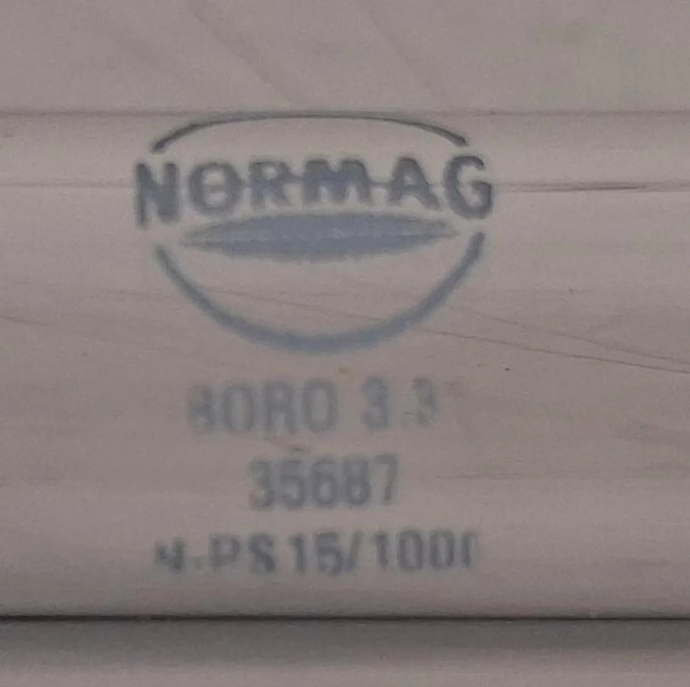 Normag-Glasrohr vom Typ PP015/1000-P DN15, 1000 mm - 3