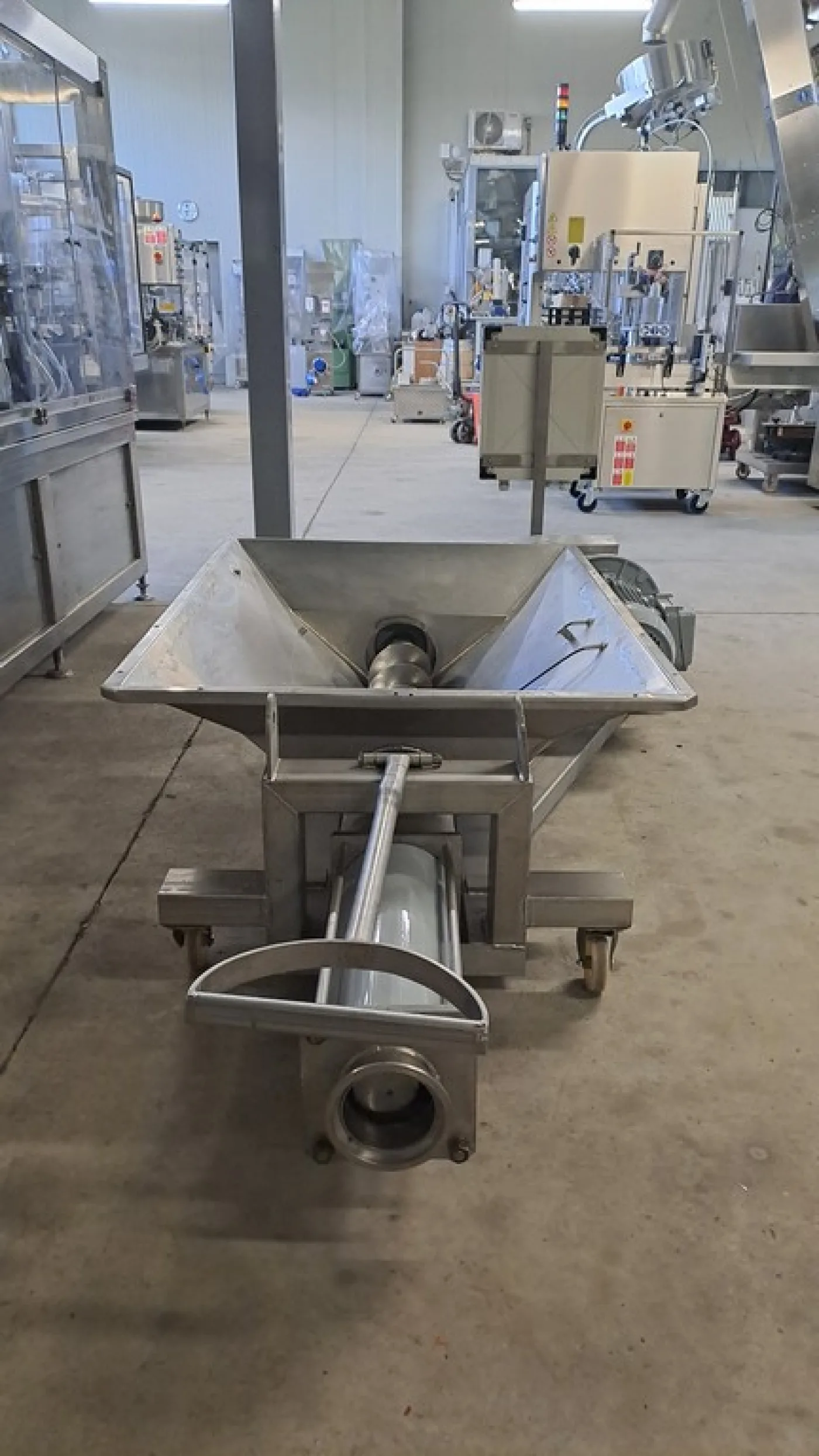 STAINLESS STEEL MONO PUMP, FIRM CMO, FOR GRAPES AND POMACE, WITH LOADING HOPPER AND FEEDING AUGER, SECOND-HAND MACHINE - 2