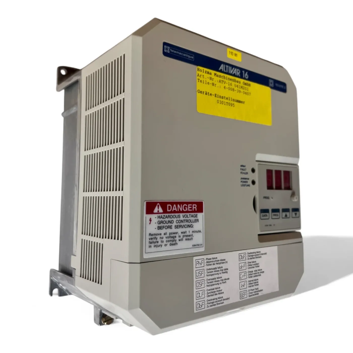 HOMAG Holzma Frequenzumrichter Altivar 16 ATV-16 U41M2G1 - Teile-Nr. 4-008-39-0407 - 1
