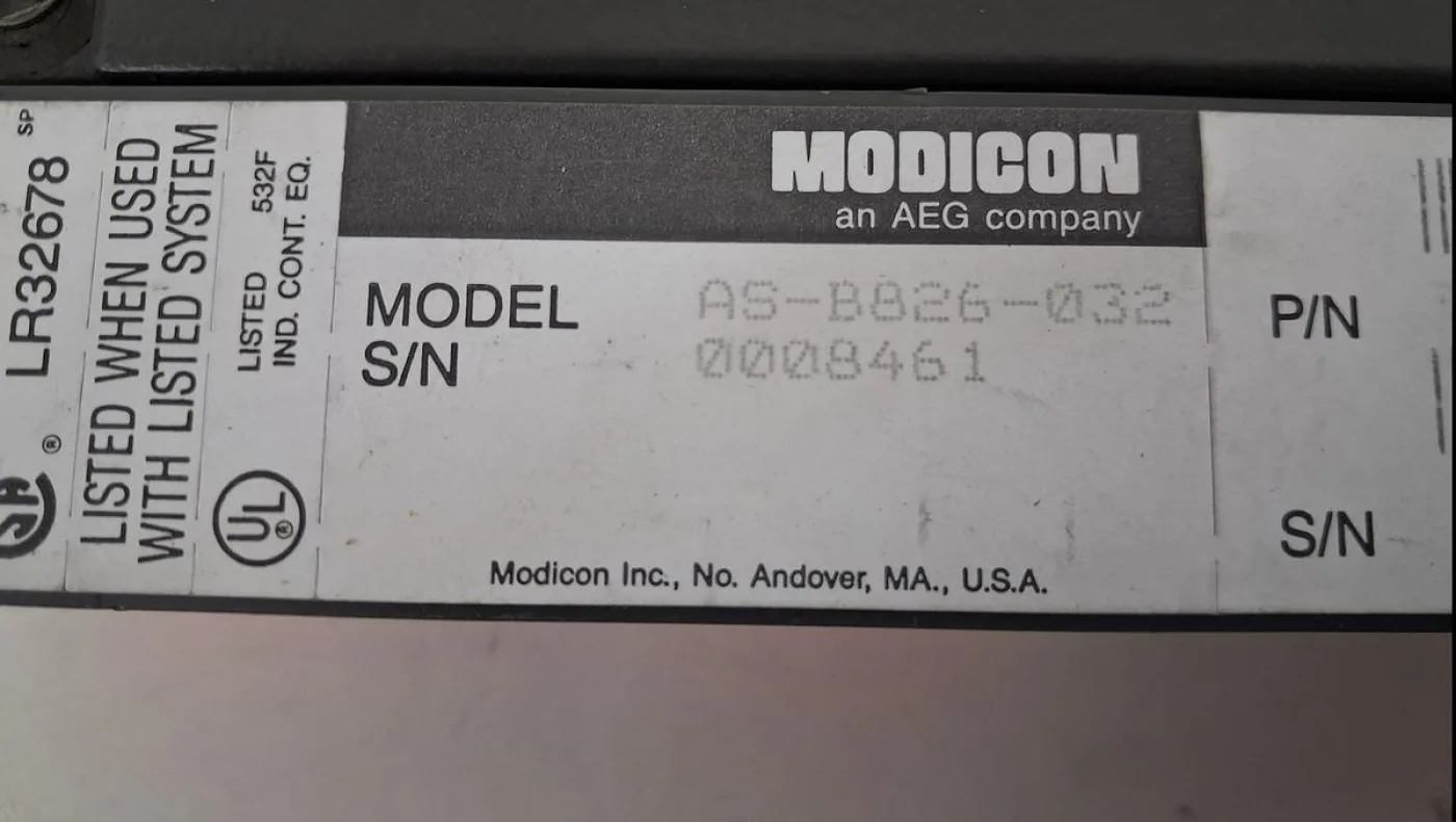 Modicon AS-B826-032 PLC Module - 4