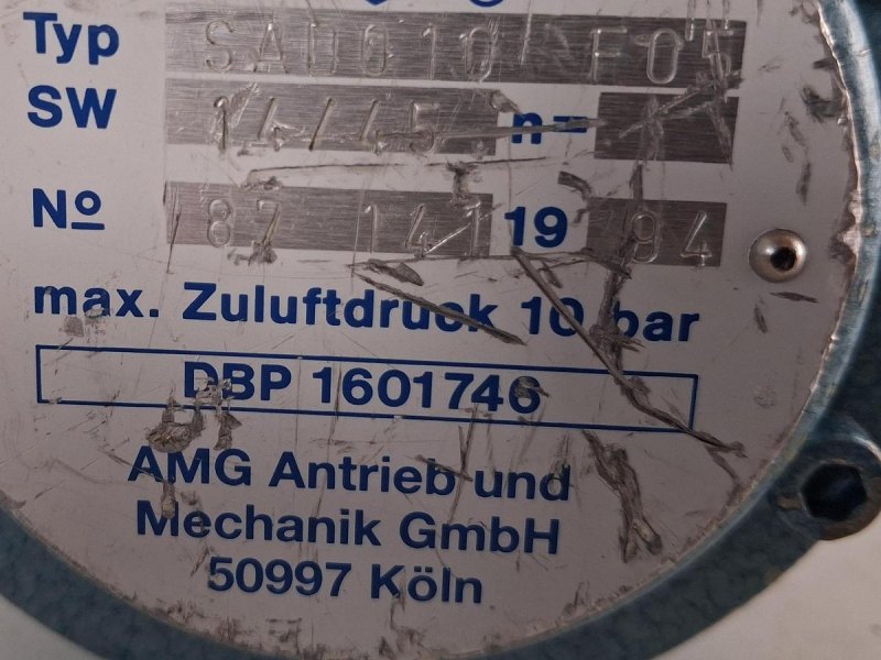 AMG Antrieb und Mechanik Pneumatischer Drehflügelantrieb SADO 10 F05 – ungebraucht