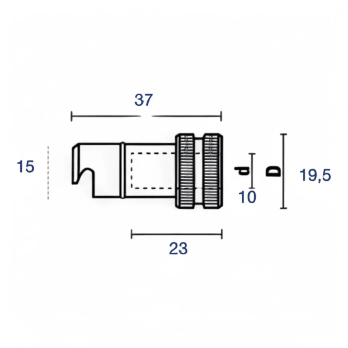 Schnellwechsel-Spannfutter Bohrer für Biesse D20mm d M10 L37mm LH - 4