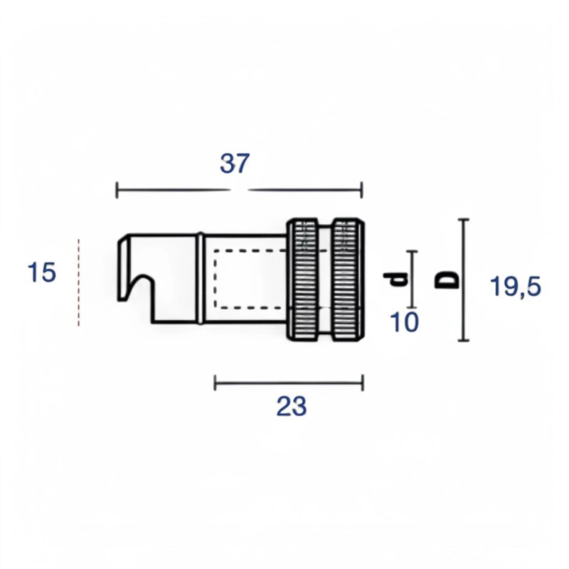 Schnellwechsel-Spannfutter Bohrer für Biesse D20mm d M10 L37mm LH