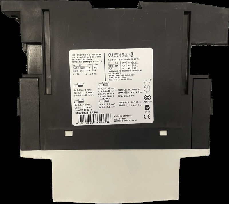 Siemens SIRIUS SANFTSTARTER 3RW3035-1AB04