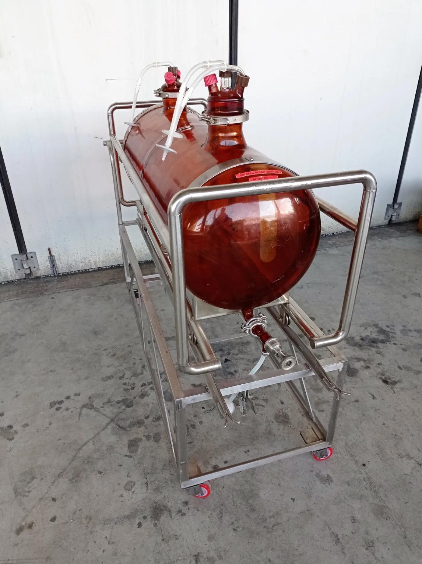 SERBATOIO IN VETRO CARRELLATO – MOD 200 LT - 3