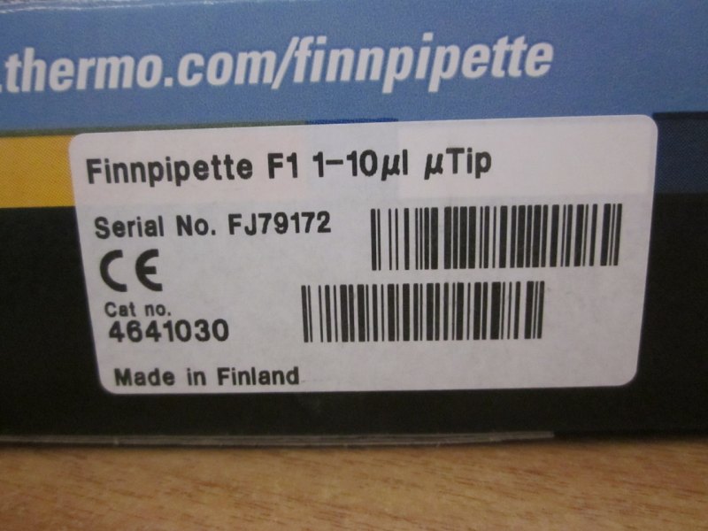 PIPETTA MONOCANALE A VOLUME FISSO – THERMO SCIENTIFIC – MOD. FINNPIPETTE F1
