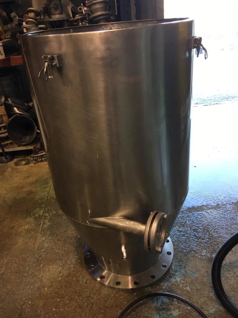 USED STAINLESS STEEL SOLID TECHNICAL BAG FILTER