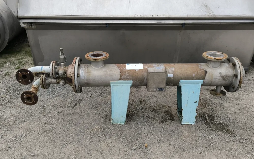 TUBULAR HEAT EXCHANGER STAINLESS STEEL 2.2 M2 AGUILAR Y SALAS