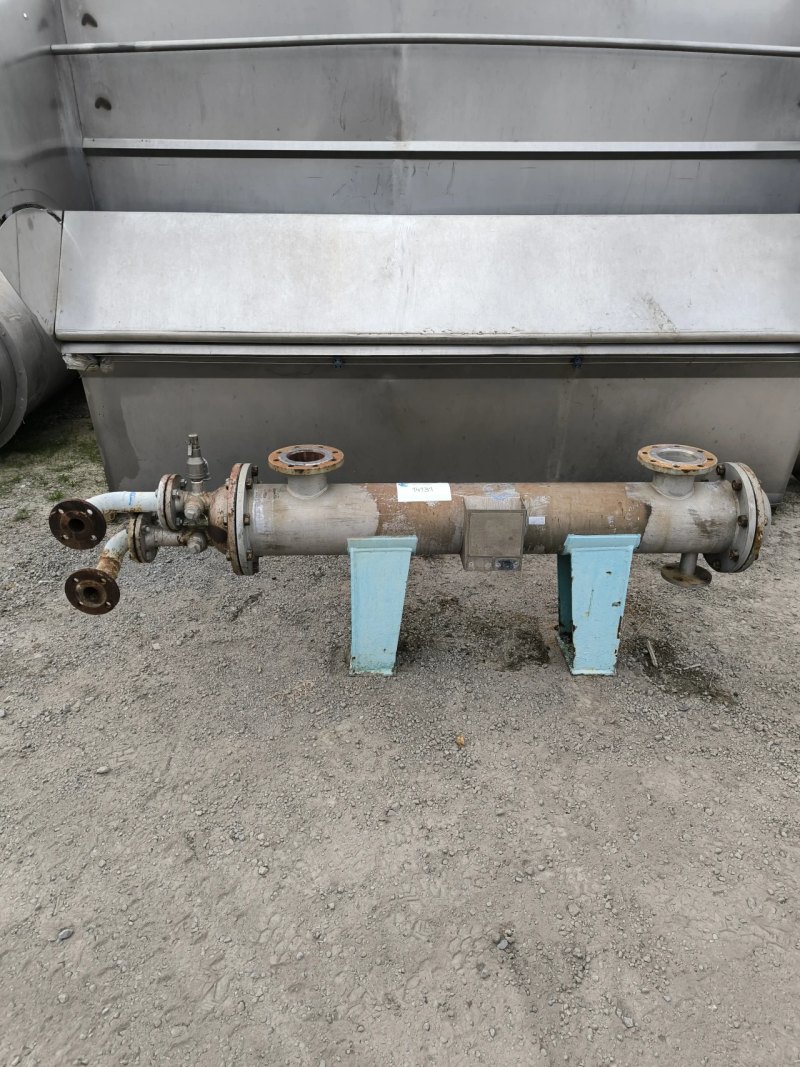 TUBULAR HEAT EXCHANGER STAINLESS STEEL 2.2 M2 AGUILAR Y SALAS