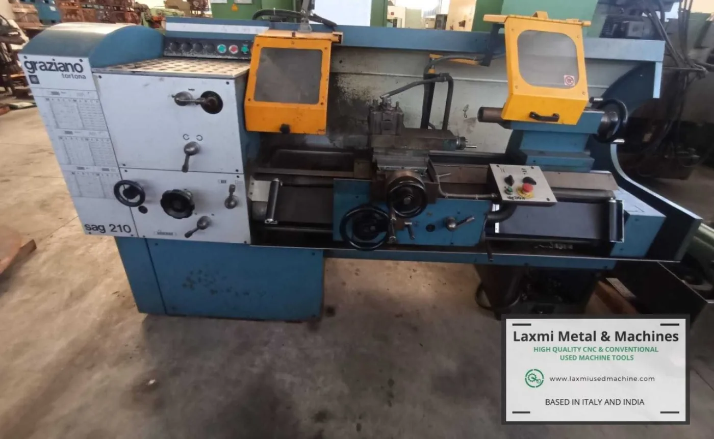 LATHE MACHINE, GRAZIANO - SAG 210N - Laxmi Metal & Machines, Rohtak - 1