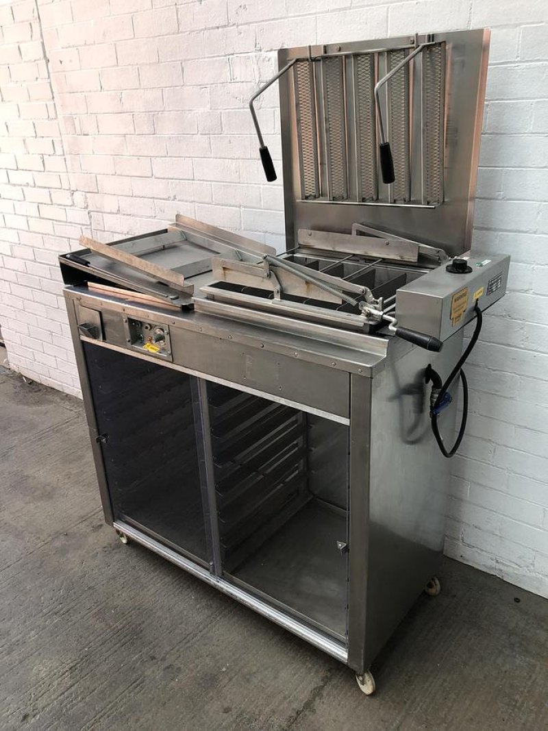 DCA 500 Half Tray Float Fryer - 18" x 15" Trays With Under Prover