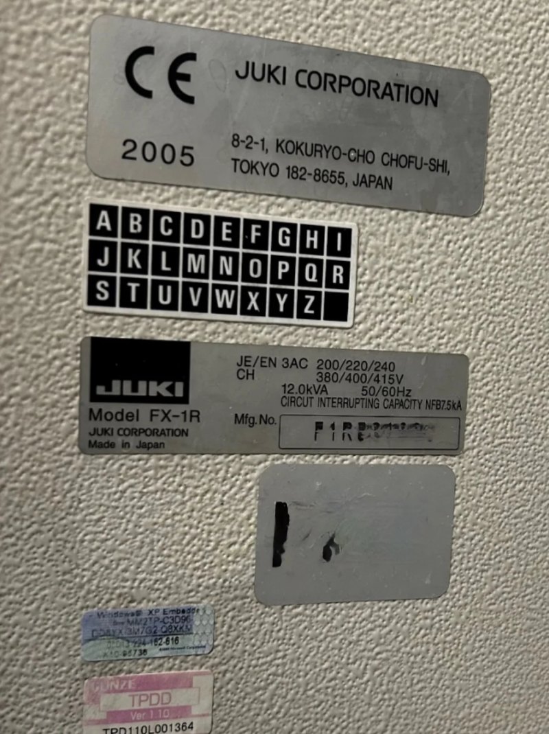 Juki FX-1R, vintage 2005