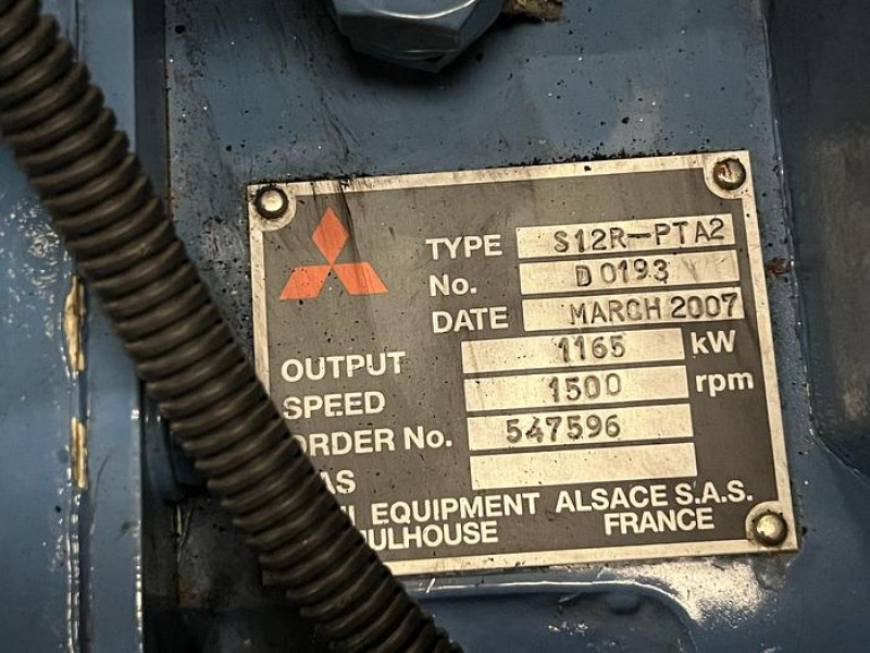 MITSUBISHI S12R-PTA2 / LEROY SOMER DIESEL GEN.SET 1425 KVA / 1540 KVA