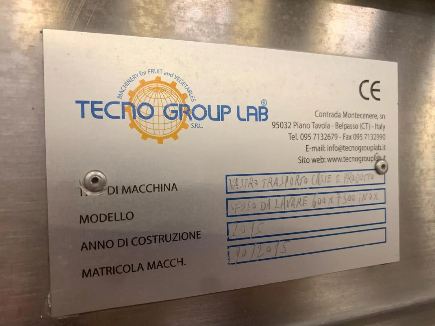 2015 TECNO GROUP LAB AL0873 - 2