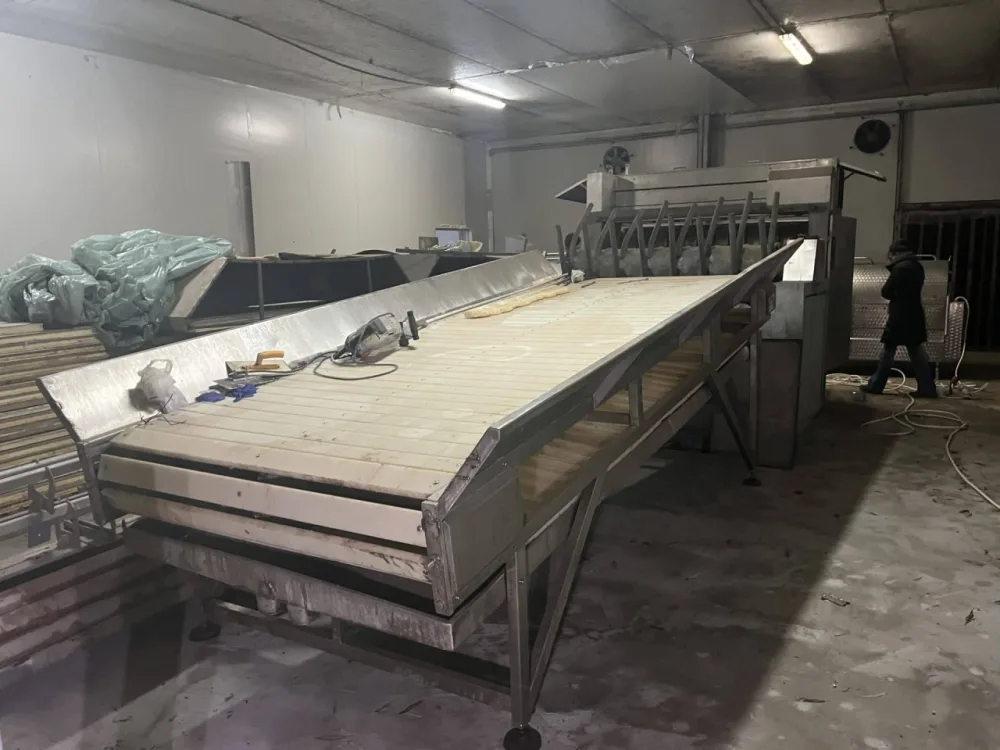 Pig bleeding conveyor, Hubert Haas