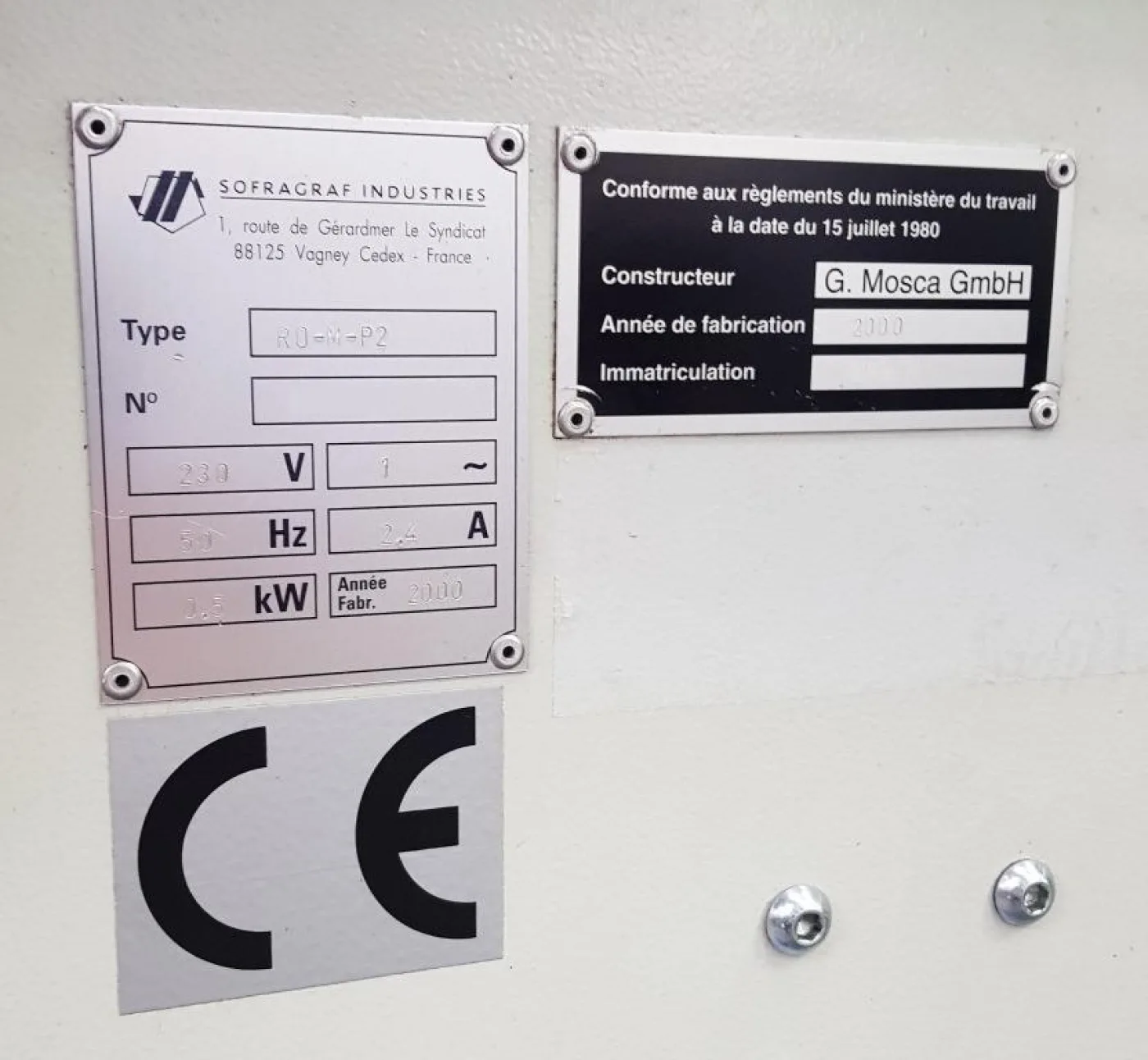REGGIATRICE AD ARCO – MOSCA – MOD. RO-M-P2 - 5